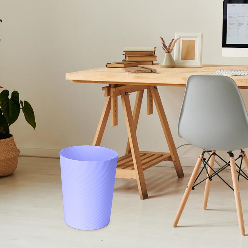 VKPLITE Small Plastic Trash Can - 1.8 Gallon - Light Purple - Wastebasket Garbage Can Container - Image 4